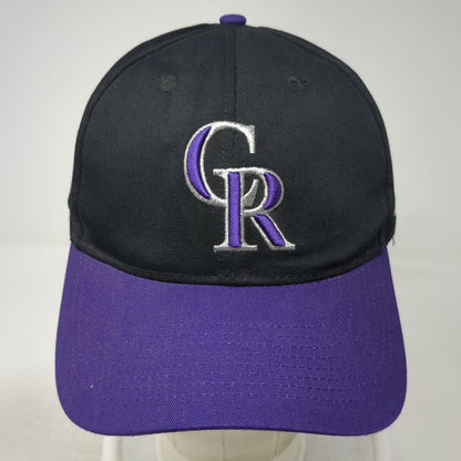 Colorado Rockies MLB OC Sports Baseball Cap Black Purple One Size Strapback Hat