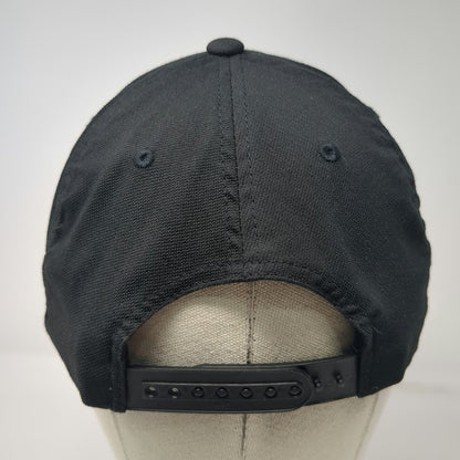 TravisMathew 5 Panel Black One Size Pebble Beach Golf Links Snapback Hat Stripes