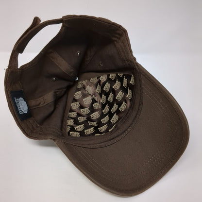 Eagle Strapback Hat Brown One Size Adjustable Colorblock Pugs Outdoor
