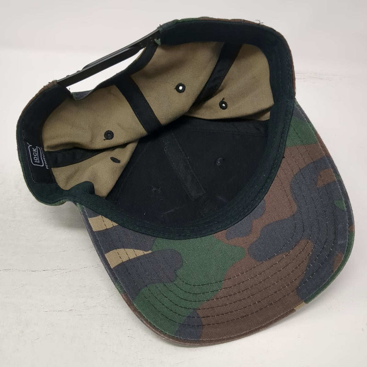 Glock Snapback Green Camo Hat One Size Perfection Patch Camouflage Quality Mfg