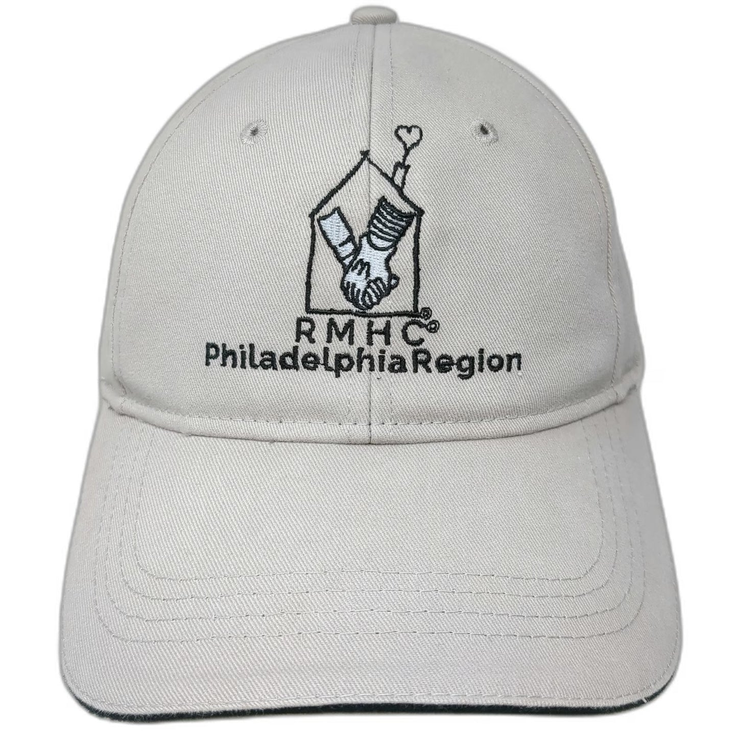 Cap America RMHC Philadelphia Region Gray One Size Baseball Strapback Hat