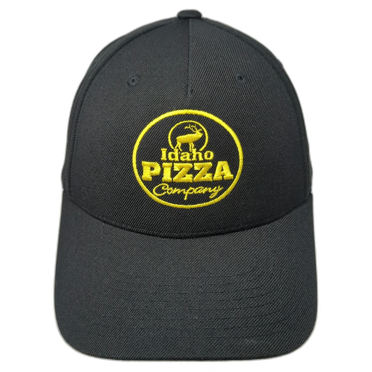Yupoong 5 Panel Black One Size Idaho Pizza Company Snapback Hat Embroidered