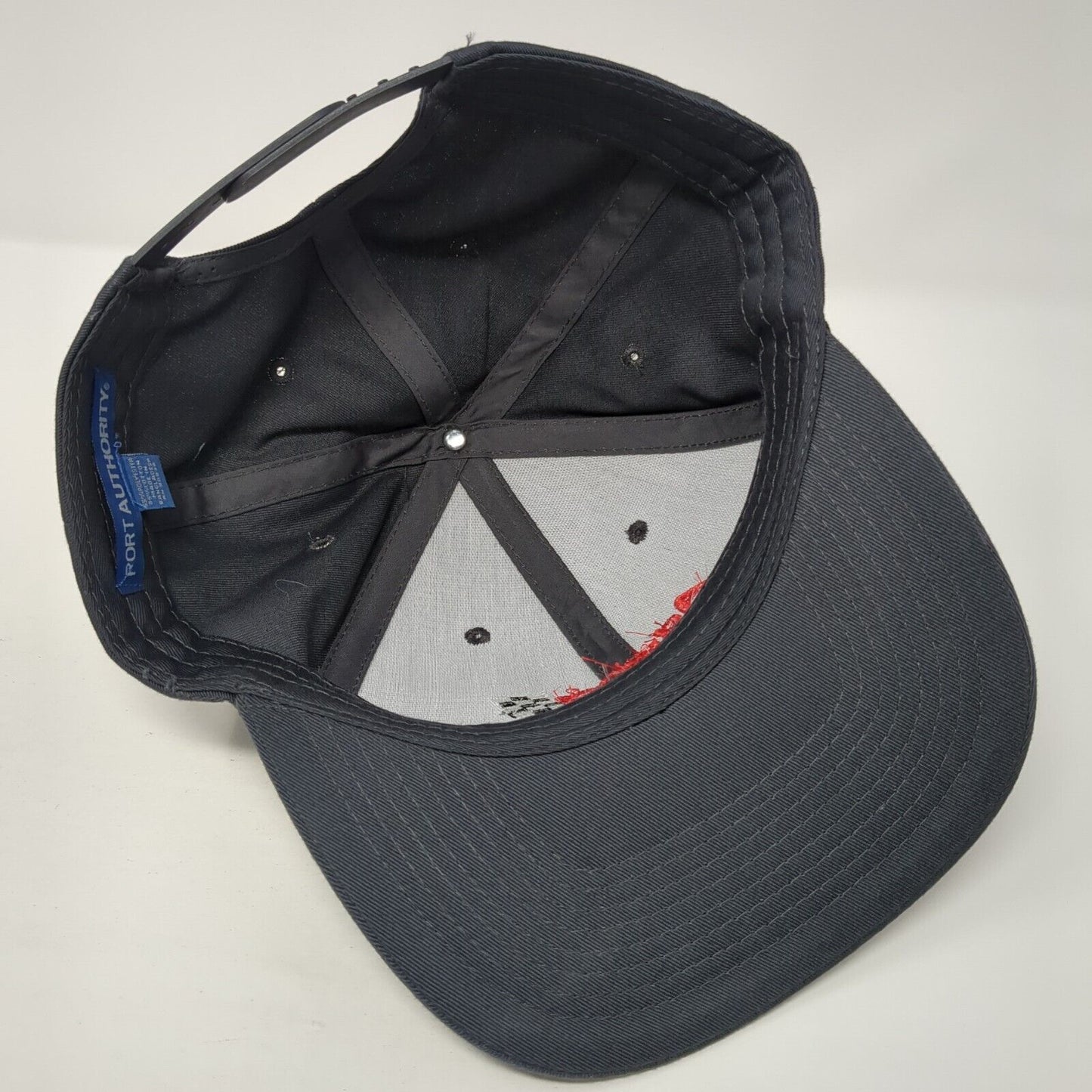 Advance Professional Snapback Hat Gray OS Adjustable Embroidered Port Authority