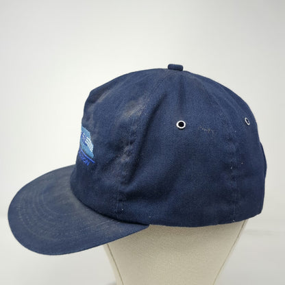 MK Rail Corporation 5 Panel Blue One Size Snapback Railroad Hat Train Logo
