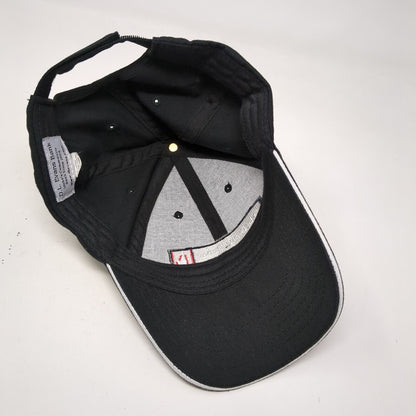D.L. Evans Bank Strapback Hat Black OSFA Adjustable Embroidered 6 Panel
