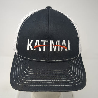Katmai Snapback Trucker Hat Black One Size Adjustable Mesh Back Richardson