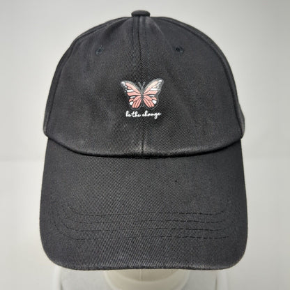 Be The Change Butterfly Slideback Hat Black OS Adjustable 6 Panel Polyester