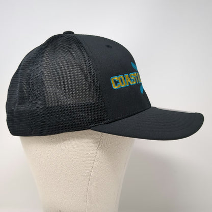 Cap America Trucker Hat Black One Size Coastal Riptide Flexfit 110 Snapback
