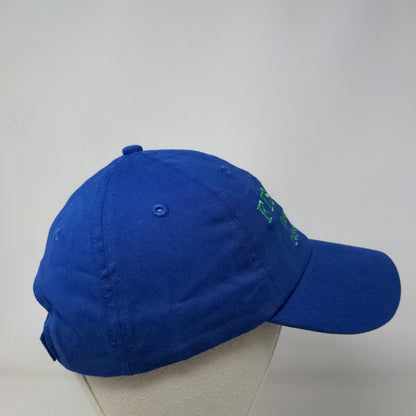 Fishues Charters Strapback Hat Blue OSFM Adjustable Embroidered 6 Panel