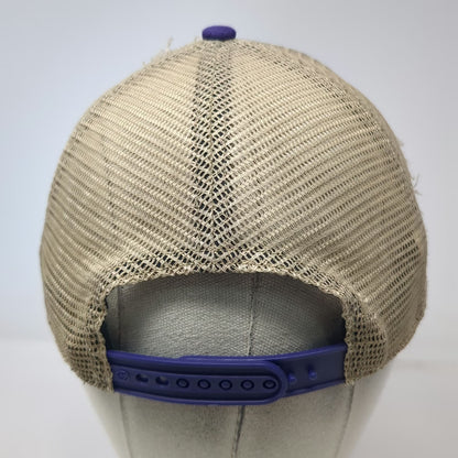 LSU Tigers NCAA '47 Trucker Hat Purple Yellow Beige One Size Mesh Snapback Logo