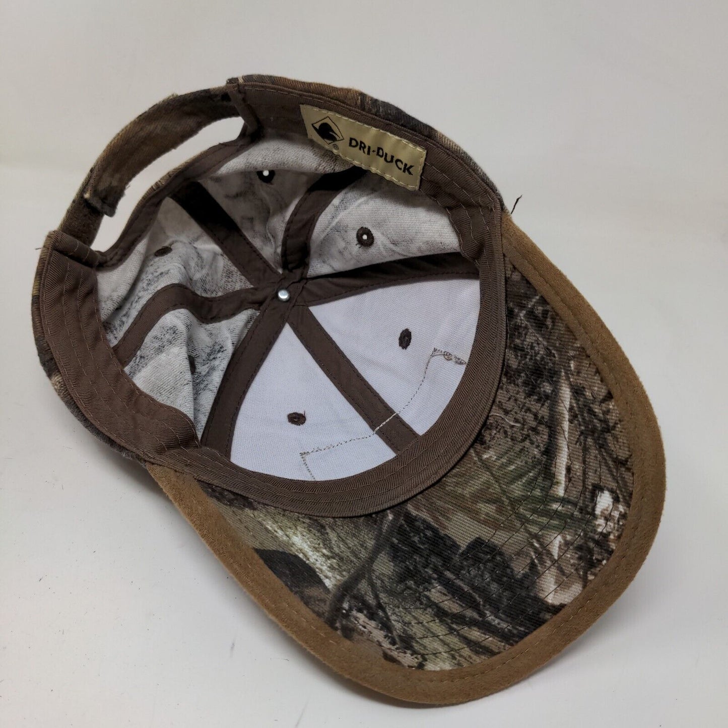 Dri Duck Men's Strapback Hat Brown Camo Case International Harvester Logo