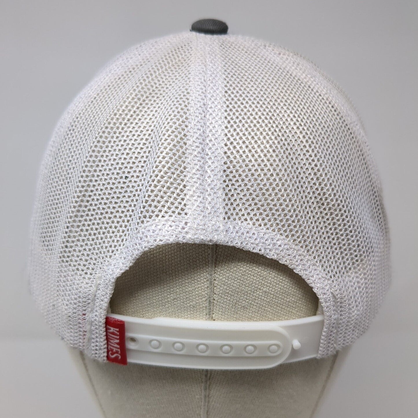 Kimes Ranch Snapback Mesh Back Trucker Hat Gray OSFA Embroidered