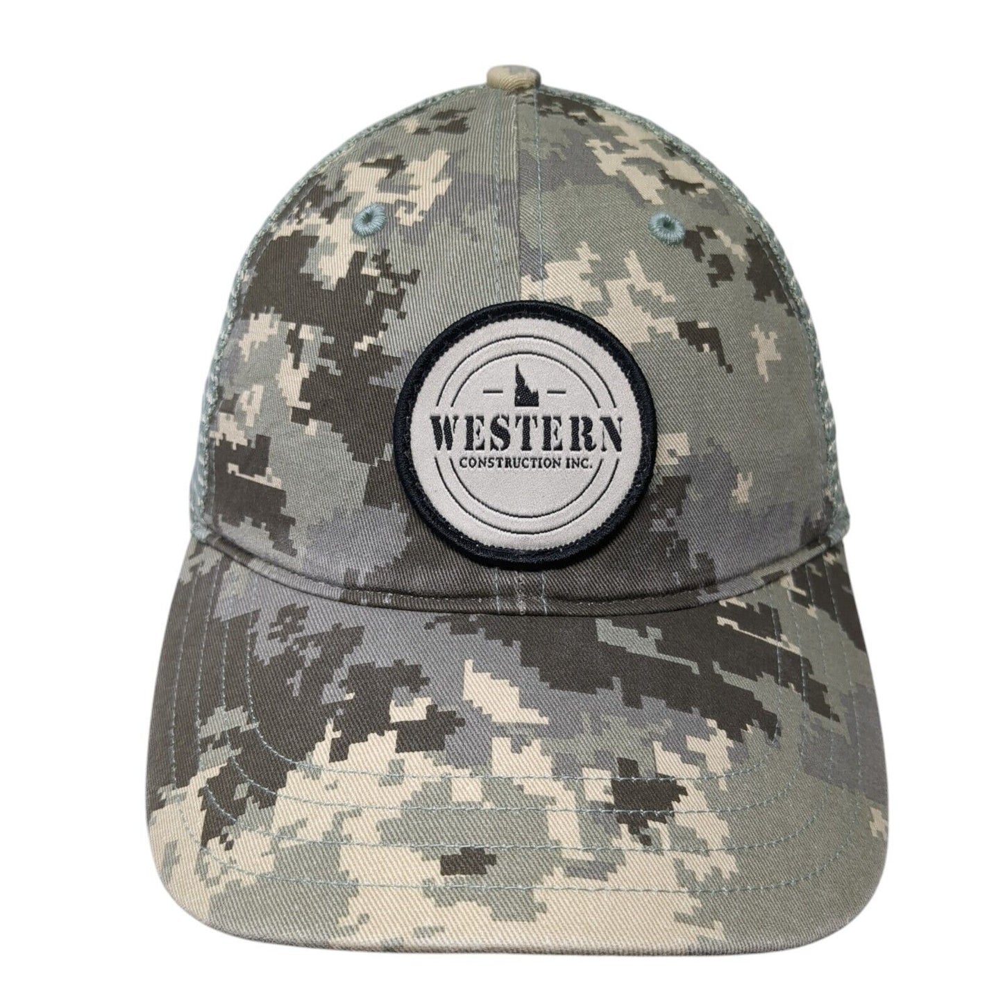Western Construction Inc. Snapback Trucker Hat Camo M/L Mesh Back