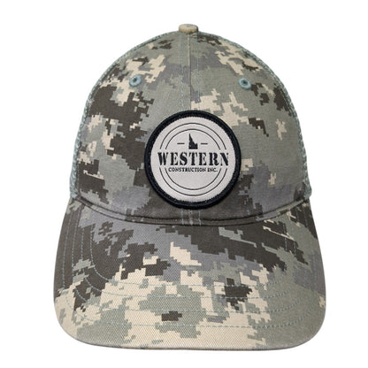 Western Construction Inc. Snapback Trucker Hat Camo M/L Mesh Back