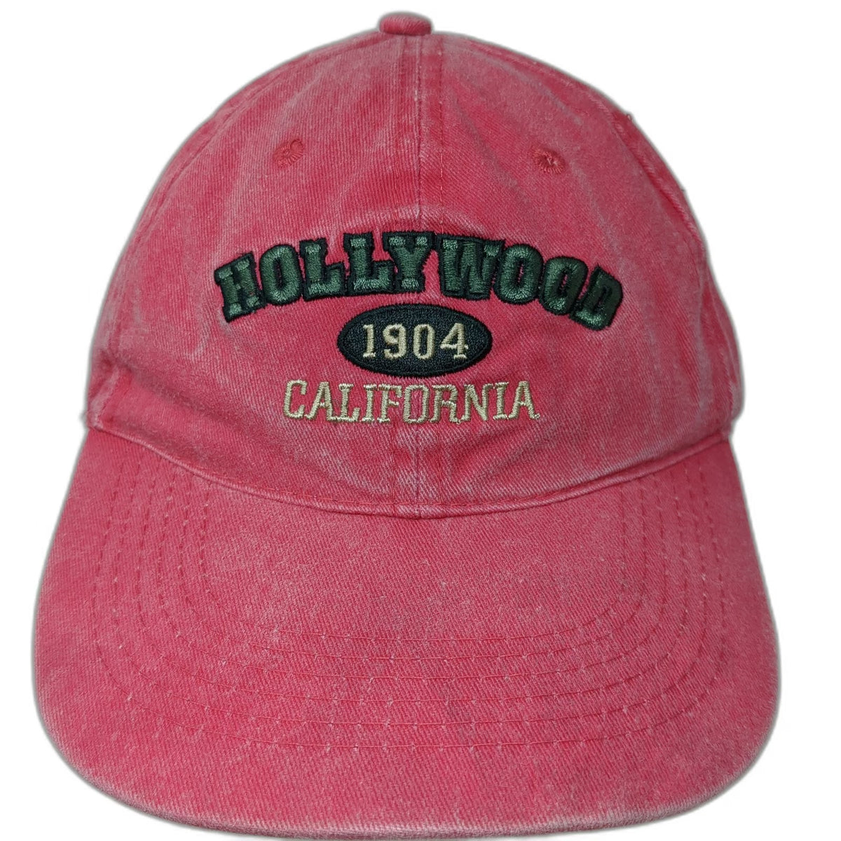 Lucky 7 Hollywood California 1904 Red Baseball Cap OSFM Strapback Hat Adjustable