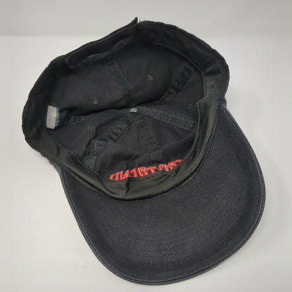 Motor Trend Strapback Hat Black One Size Adjustable Embroidered 6 Panel