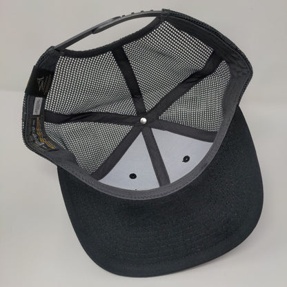 Anelare Washington Wine Snapback Trucker Hat Black One Size Mesh Back