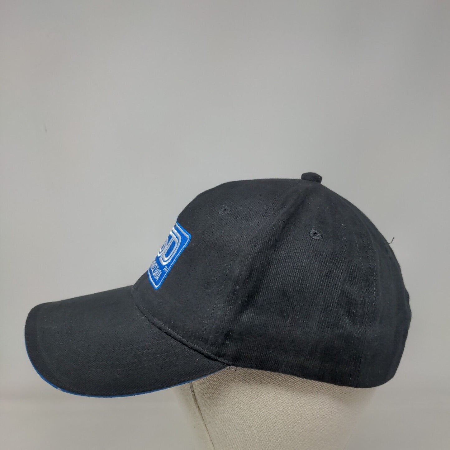 Comm Source Data Strapback Hat Black One Size Adjustable Embroidered 6 Panel