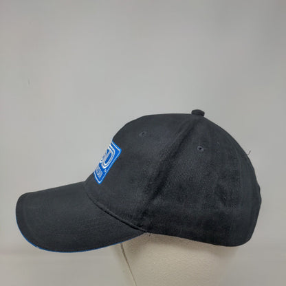 Comm Source Data Strapback Hat Black One Size Adjustable Embroidered 6 Panel