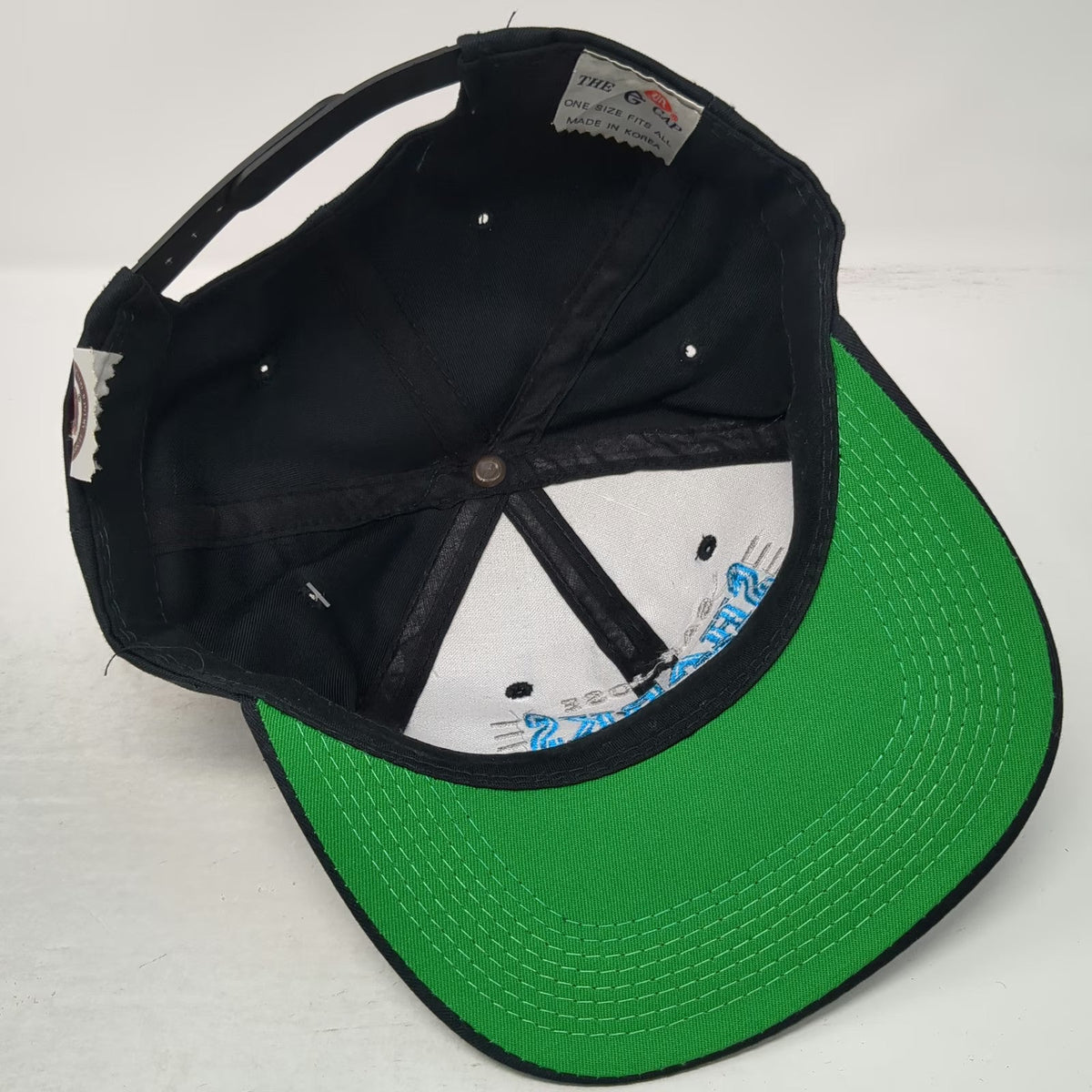 San Jose Sharks NHL The G Cap Snapback Black One Size Hat Green Underbill Logo
