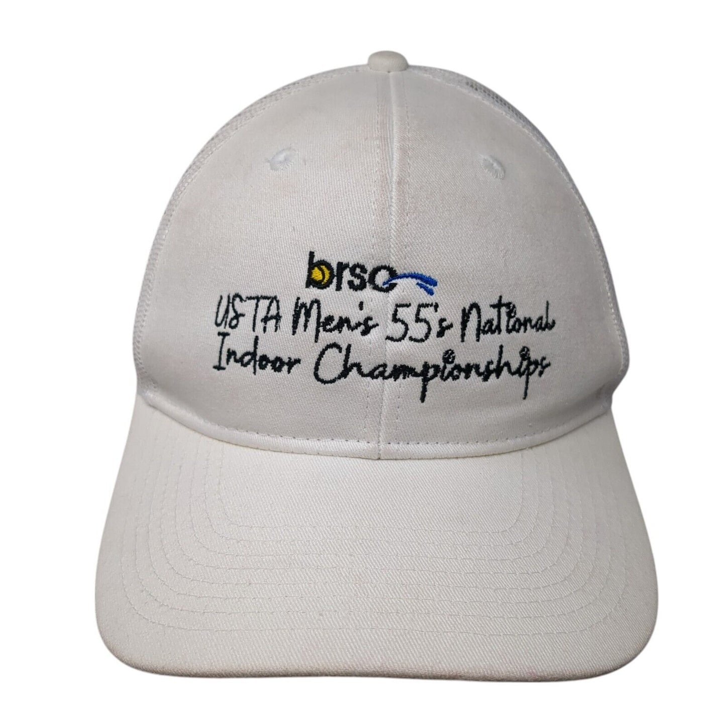 BRSC Indoor Championships Snapback Trucker Hat White One Size 6 Panel