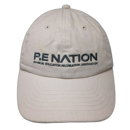 P.E Nation Baseball Cap Beige One Size Embroidered Logo Strapback Worldwide Hat