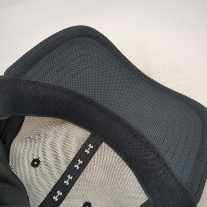 Under Armour Baseball Cap Black M Embroidered Logo Performance Stretch Fit Hat