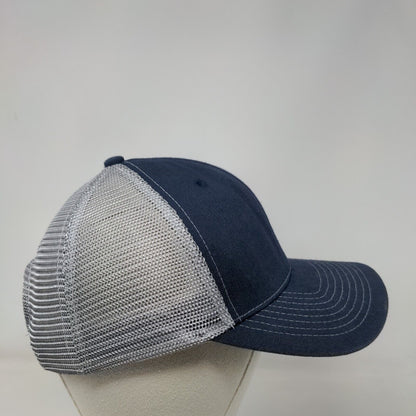 Tradition Snapback Mesh Back Trucker Hat Blue One Size Colorblock