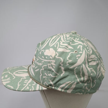 Patagonia 5 Panel Green One Size Hat Tropical Print Pataloha Patch Rope Detail
