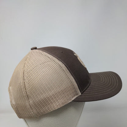 All Try Snapback Mesh Back Trucker Hat Brown One Size Richardson
