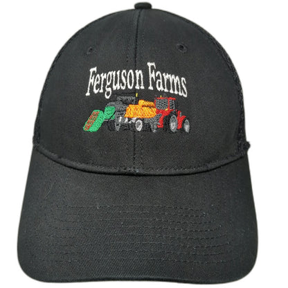 New Era Baseball Cap Black M Ferguson Farms Tractor Ririe Idaho Mesh Back Hat