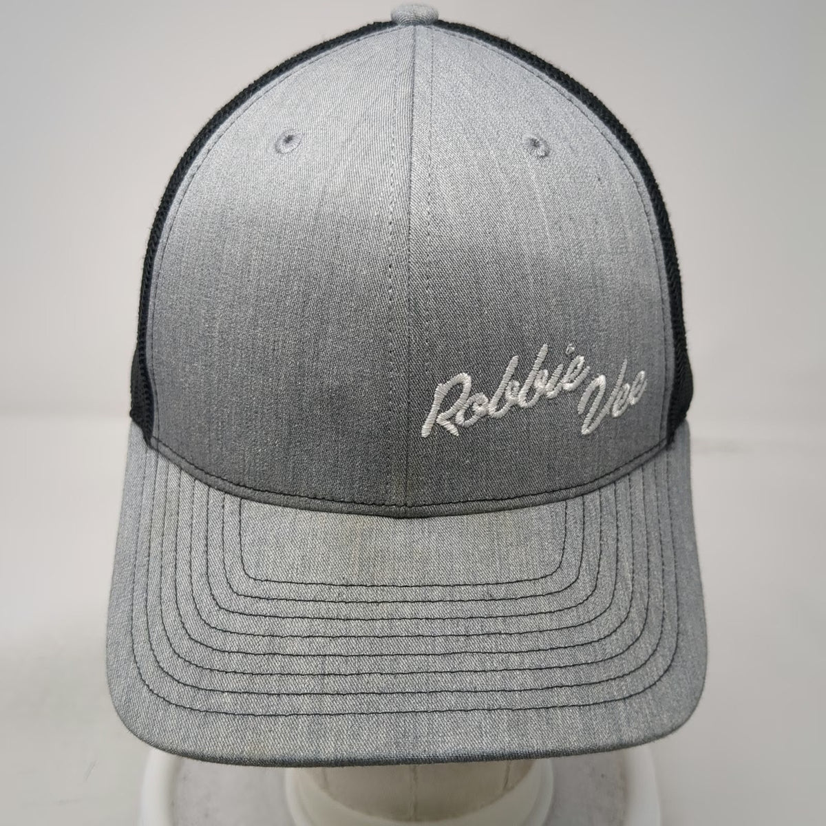 Richardson Trucker Hat Gray One Size Robbie Vee Let's Talk Story Snapback
