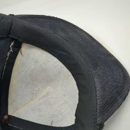 Nissin Trucker Black Hat One Size Chevrolet Red Bowtie Edmark Corduroy Strapback