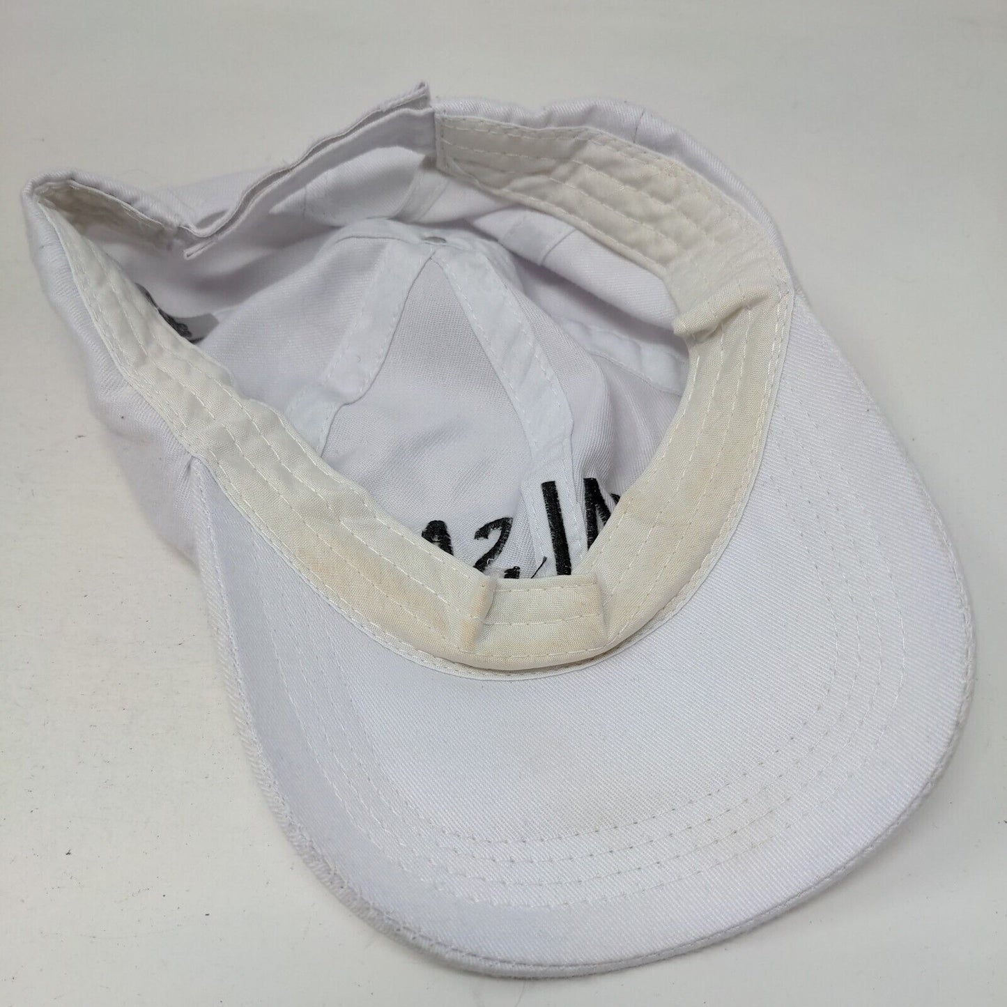 GOALSAF Strapback Hat White One Size Embroidered Charlotte Russe