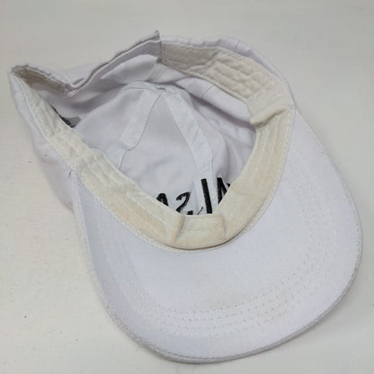 GOALSAF Strapback Hat White One Size Embroidered Charlotte Russe