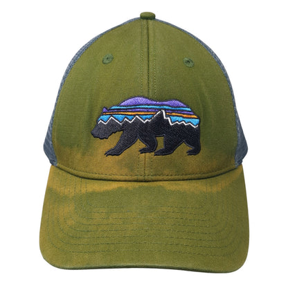 Patagonia Fitz Roy Bear Trucker Hat Multi One Size Embroidered Mesh Back