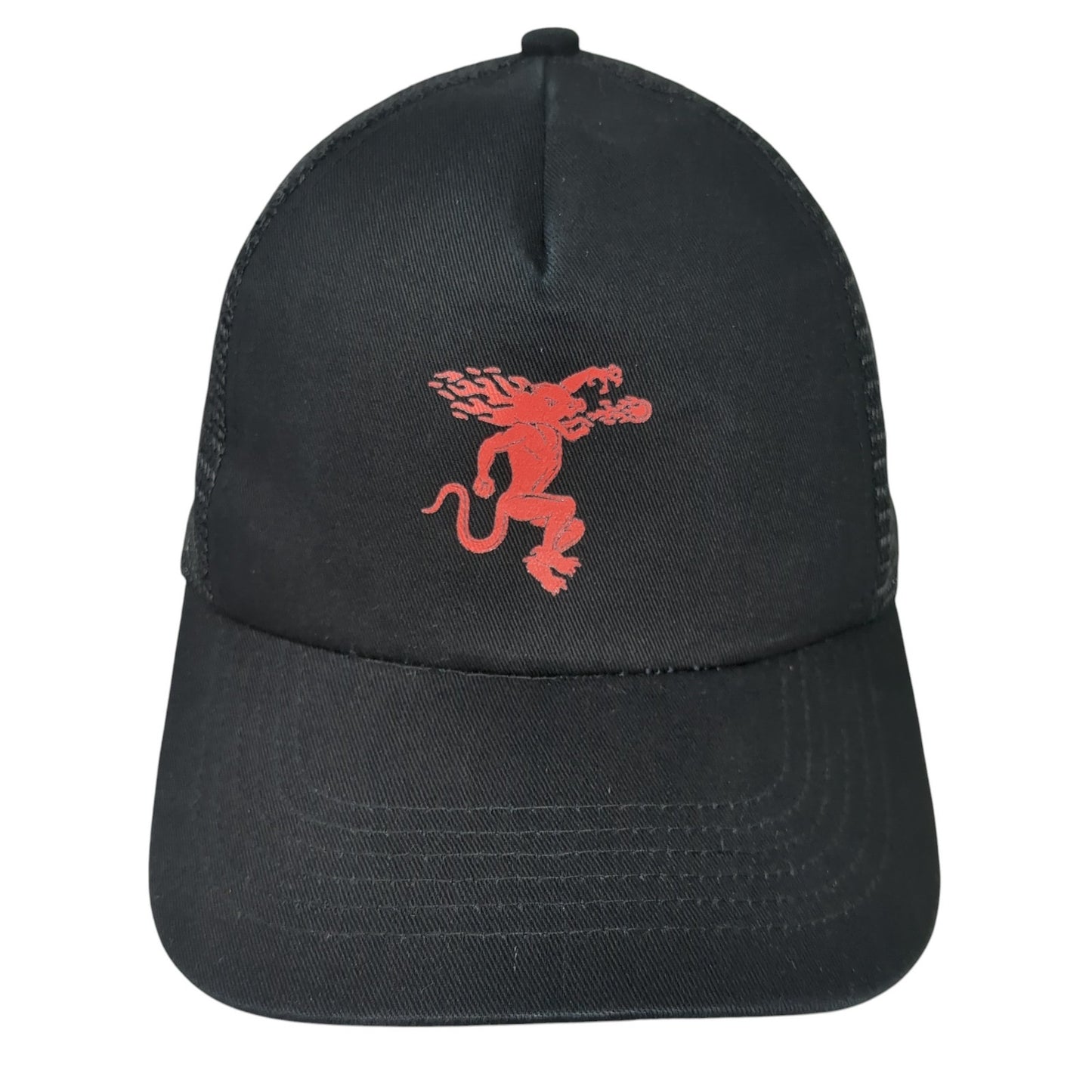 Fireball Cinnamon Whisky Trucker Hat Black OS Adjustable Mesh Back Hit Wear