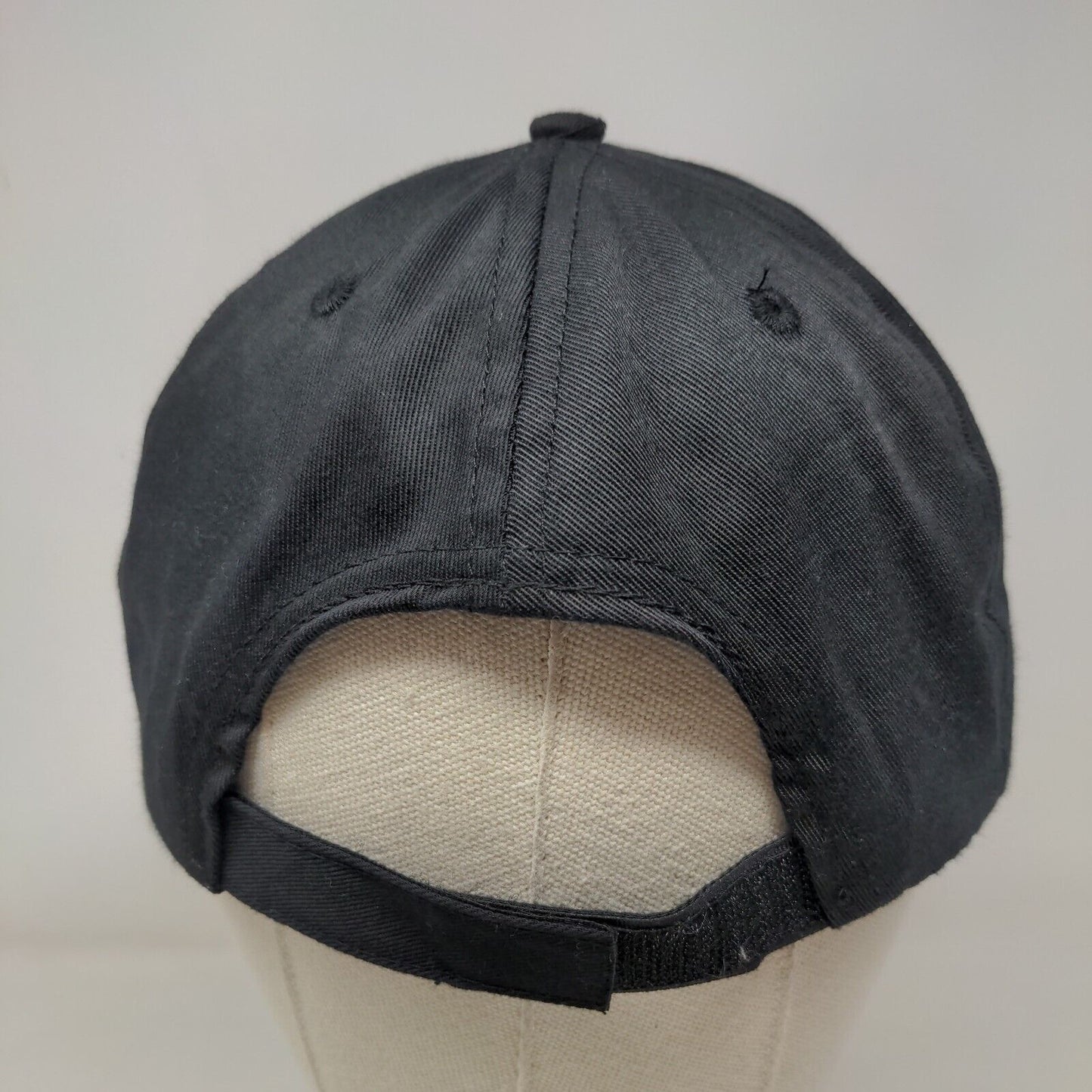 NASA Strapback Hat Black Small Adjustable Embroidered Vent Holes Spirit