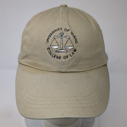 University Of Idaho College Of Law Baseball Cap Brown OS Adjustable Cotton Delux