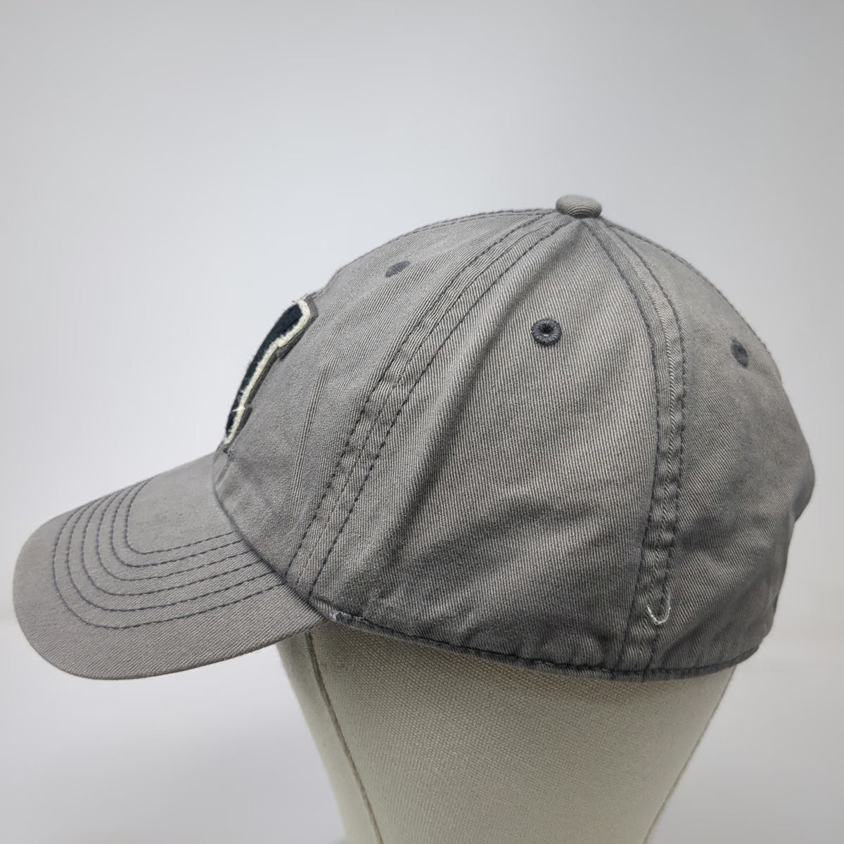 '47 Northeastern Huskies NCAA Gray L Cap Hat Green Underbrim Cotton Embroidered