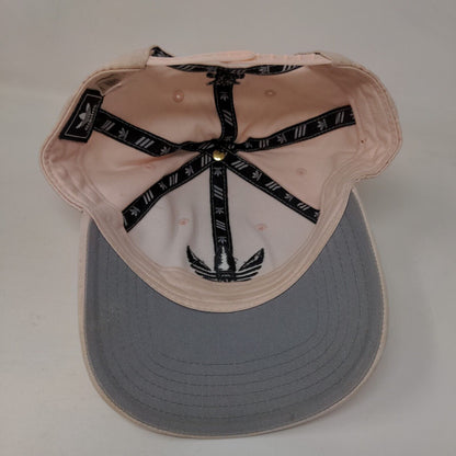 Adidas Trefoil Snapback Hat Pink OSFM Embroidered Adjustable 6 Panel