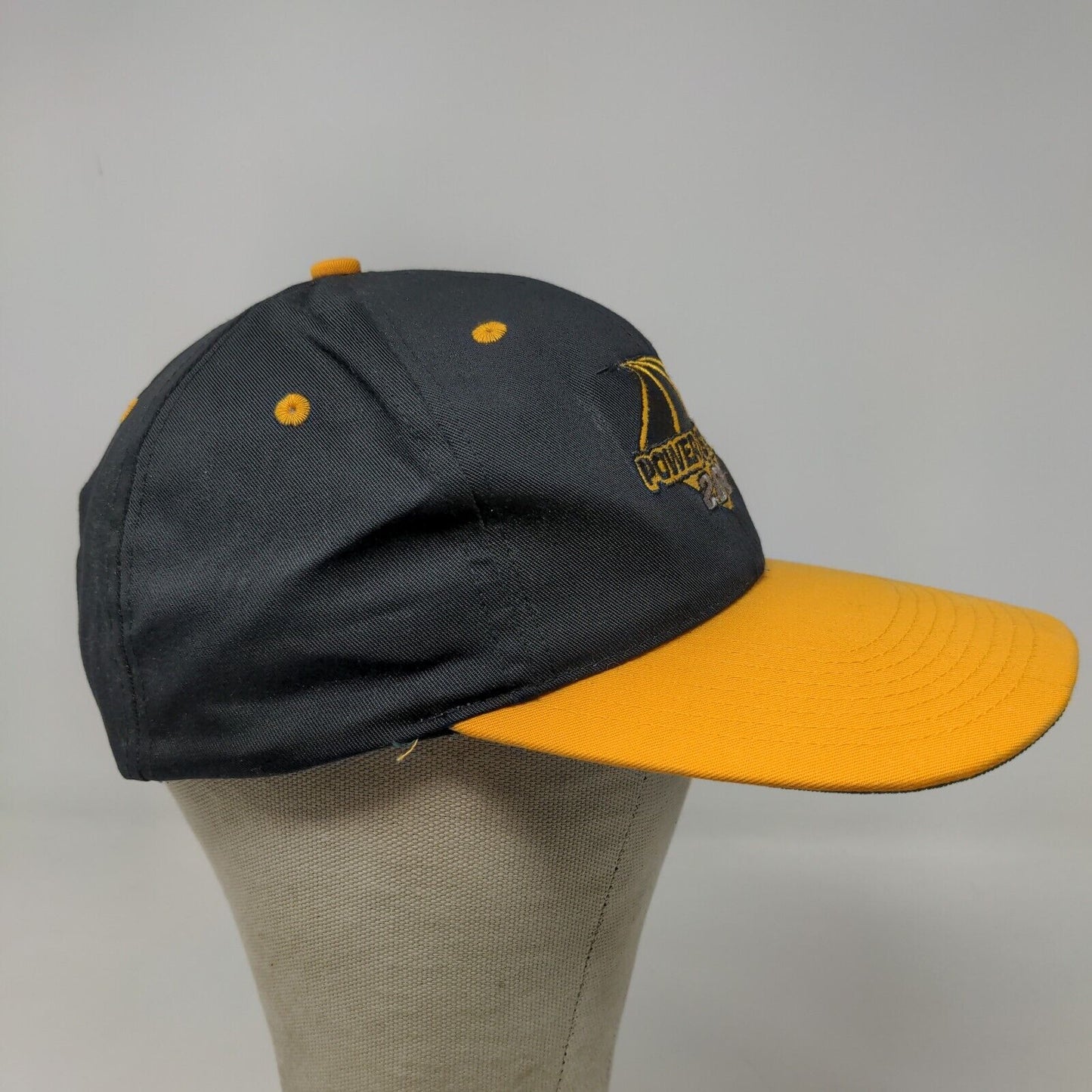 San Sun Men's Snapback Hat Black Size OSFA Embroidered Power Stroke 200