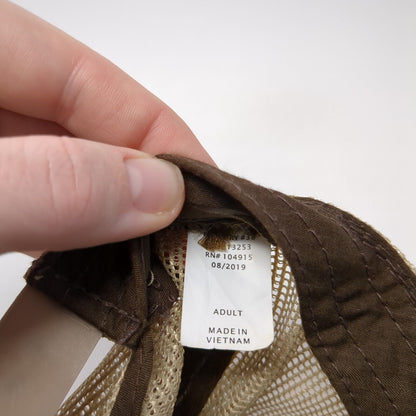 Hubbard Snapback Mesh Back Trucker Hat Brown One Size Outdoor Cap