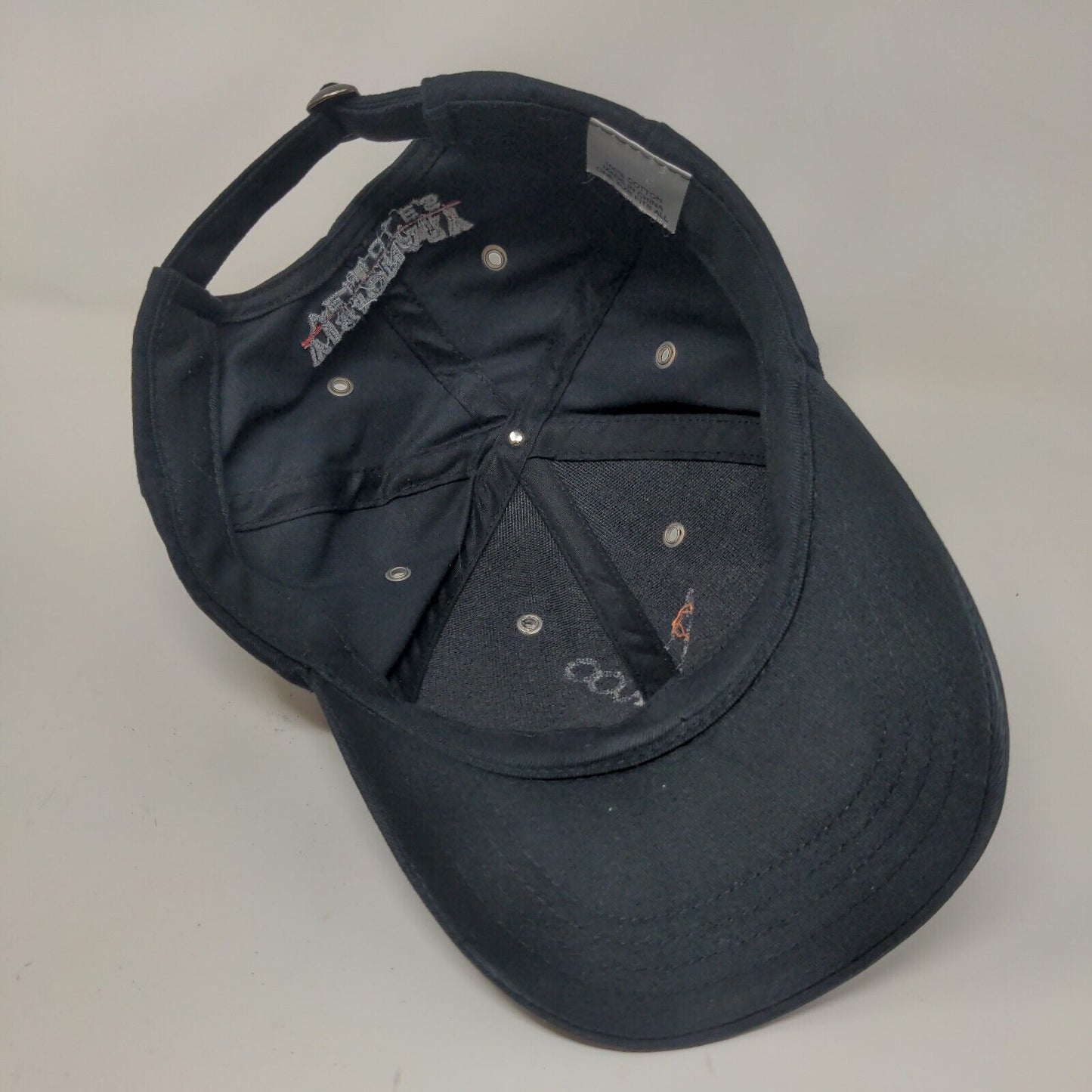 Visionary Vehicles Mens Slideback Hat Black Size OSFA 3D Logo Cotton Vintage