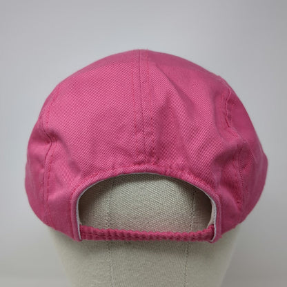 T.I. 5 Panel Pink White Satin Sugar Ball 96 Logo Slideback Camper Hat Vintage