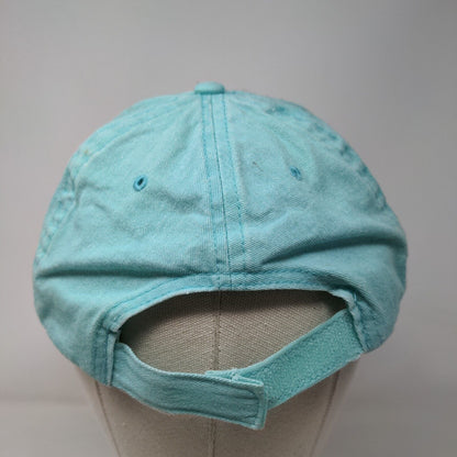 Unbranded Strapback Hat Blue Spearmint OSFM Adjustable Solid Blank