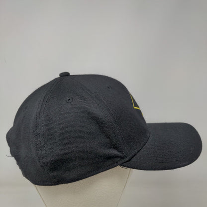 Pokemon Pikachu Bolt Snapback Hat Black OSFM Adjustable Embroidered 6 Panel