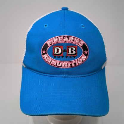Firearms Ammunition Snapback Trucker Hat Blue One Size Mesh Back Outdoor