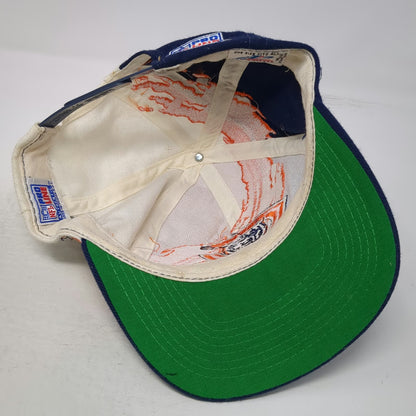 Logo Athletic Chicago Bears Snapback Blue Hat OS Splash NFL Pro Line Vintage