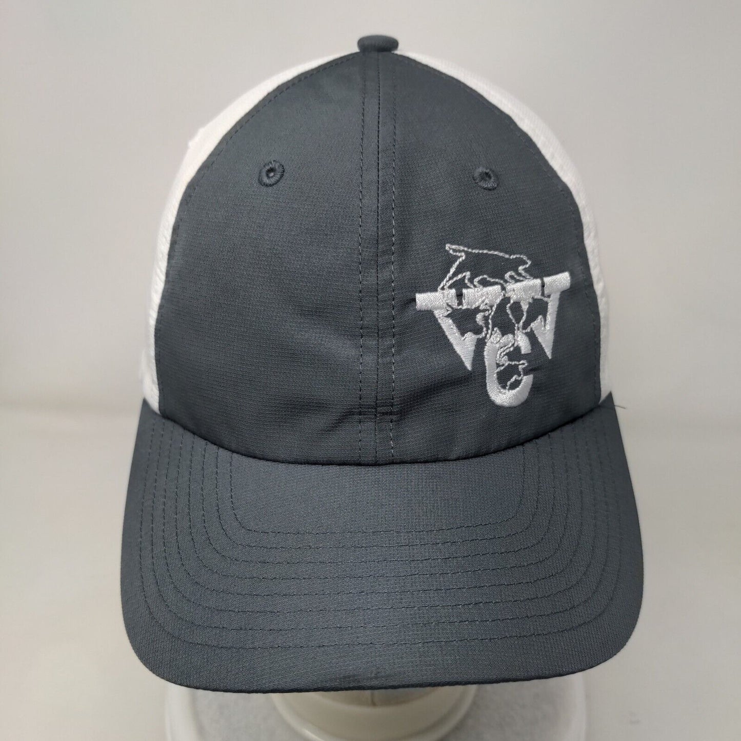 Richardson Strapback Hat Gray One Size Adjustable Embroidered Colorblock